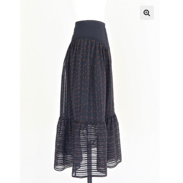 LOKITHO(ロキト)のLOKITHO / ロキト　スカート ドットジャカードスカート レディースのスカート(ロングスカート)の商品写真