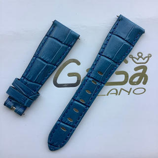 ガガミラノ(GaGa MILANO)の新品　GaGa MILANO ガガミラノバンド 交換 ４０ミリ用レザーベルト青(レザーベルト)