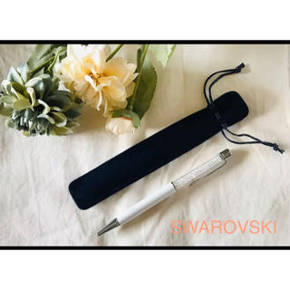 スワロフスキー(SWAROVSKI)のレディース ボールペン スワロフスキー  SWAROVSKI 白 新品未使用(ペン/マーカー)