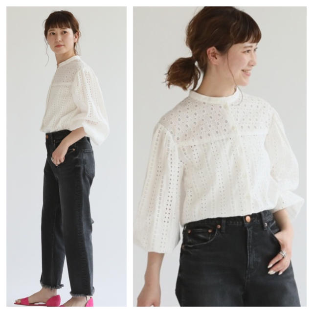 TWINSET ツインセット　⭐︎レースブラウス　アイレットレース