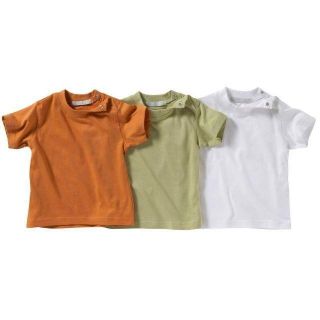 プチバトー(PETIT BATEAU)の【新品】３枚セット(６７センチ)(Ｔシャツ)