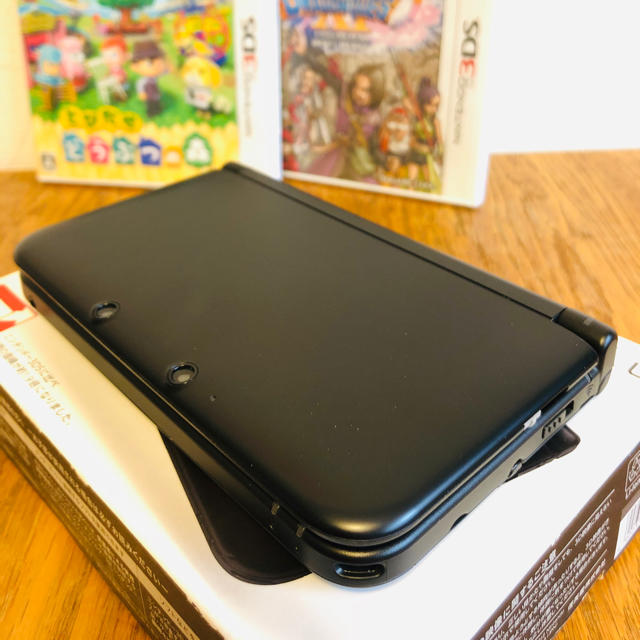 美品！「任天堂3DS LL 本体ブラック」どうぶつの森&ドラクエ11セット