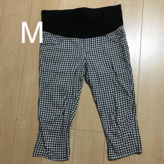 イオン(AEON)のチェックパンツ マタニティパンツ M(マタニティボトムス)