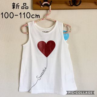 グローバルワーク(GLOBAL WORK)の【新品】GLOBAL WORK ハートプリント タンクトップ♪(Tシャツ/カットソー)