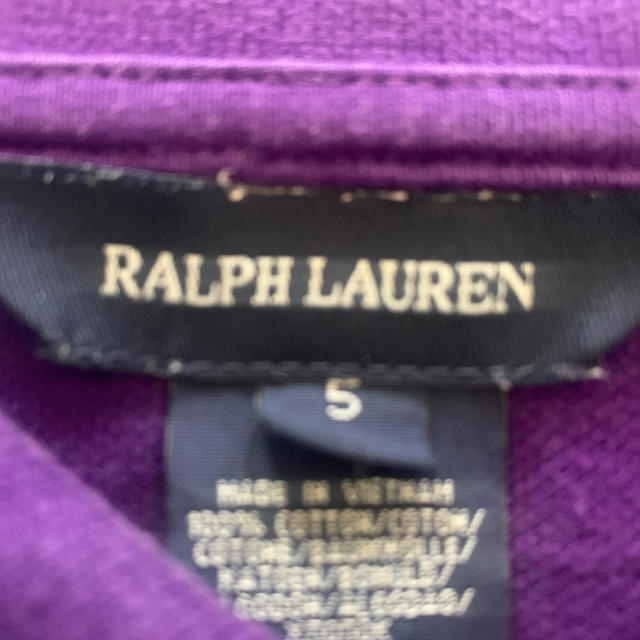 Ralph Lauren(ラルフローレン)のRalph Lauren girl ポロシャツ　サイズ5 キッズ/ベビー/マタニティのキッズ服女の子用(90cm~)(Tシャツ/カットソー)の商品写真