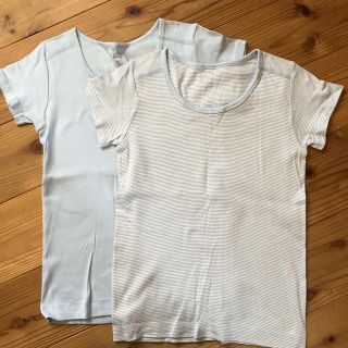 ムジルシリョウヒン(MUJI (無印良品))の無印良品　半袖肌着　2枚セット140センチ(Tシャツ/カットソー)