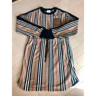 バーバリー(BURBERRY) 子供 ワンピース(女の子)(ストライプ)の通販 バーバリー(BURBERRY) 子供 ワンピース(女の子)(ストライプ)の通販