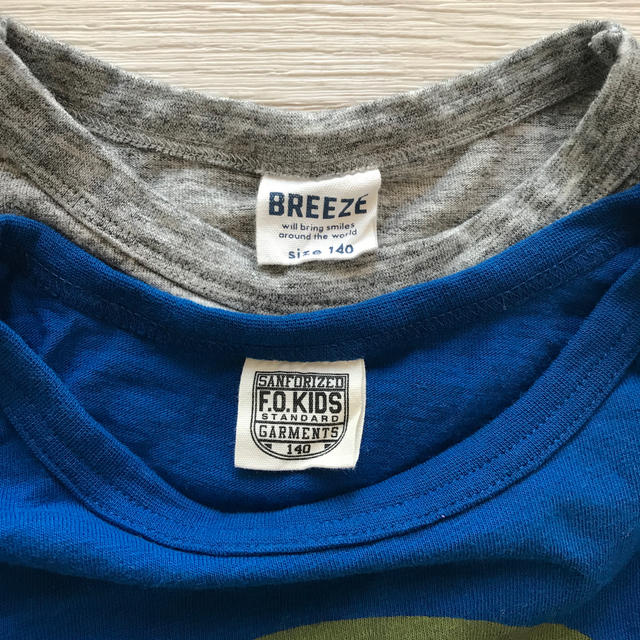 BREEZE(ブリーズ)の140ロングTシャツ　2枚セット キッズ/ベビー/マタニティのキッズ服男の子用(90cm~)(Tシャツ/カットソー)の商品写真