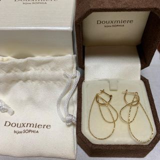 お値下げ Douxmiere bijou SOPHIA K18 フープピアス - ピアス