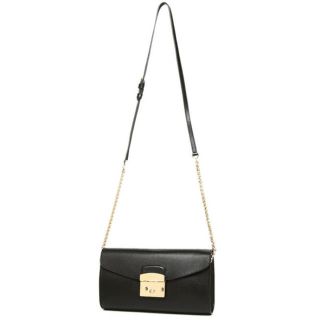 フルラ(Furla)の【youka様専用】フルラ メトロポリス ショルダーバッグ 黒　ミニバッグ(ショルダーバッグ)