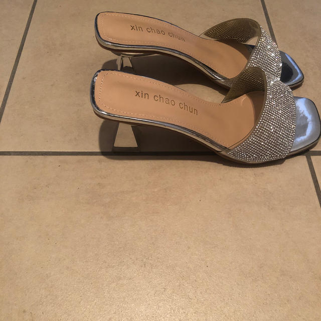 キラキラ ストーン サンダル レディースの靴/シューズ(サンダル)の商品写真