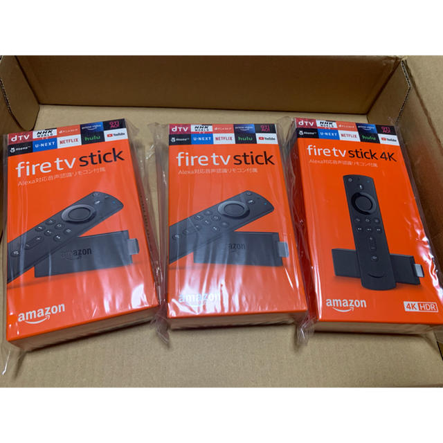 Fire TV Stick×2 Fire TV Stick 4k×1