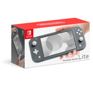 ニンテンドースイッチ(Nintendo Switch)の新品　ニンテンドースイッチライト　グレー(携帯用ゲーム機本体)