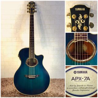 1087.YAMAHA APX-7A❗️トップ単板/低弦高調整済‼️