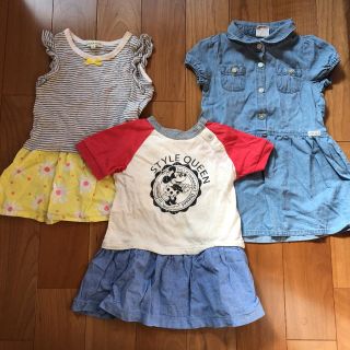 ジャンクストアー(JUNK STORE)の女の子 ワンピース 3点まとめ売り(ワンピース)