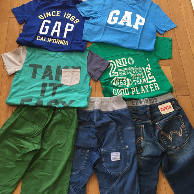 GAP(ギャップ)の男の子　夏物　150・160cm まとめ売り キッズ/ベビー/マタニティのキッズ服男の子用(90cm~)(Tシャツ/カットソー)の商品写真