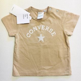 ミキハウス(mikihouse)の【miriri様専用】コンバース半袖Tシャツ　ベージュ　80サイズ(Ｔシャツ)