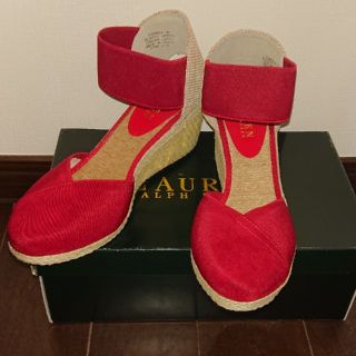 ラルフローレン(Ralph Lauren)のLAUREN ラルフローレン ウェッジヒール【新品】(ハイヒール/パンプス)