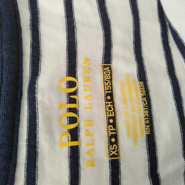 POLO RALPH LAUREN(ポロラルフローレン)のラルフローレン♡Tシャツ♡半袖♡150♡美品♡ボーダー♡ キッズ/ベビー/マタニティのキッズ服女の子用(90cm~)(Tシャツ/カットソー)の商品写真