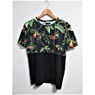 ザラ(ZARA)の☆ZARA ザラ デザイン Tシャツ 半袖/メンズ/S☆ブラック(Tシャツ/カットソー(半袖/袖なし))