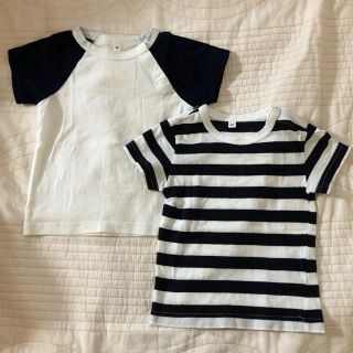 ムジルシリョウヒン(MUJI (無印良品))のまるる様専用　無印　ベビー　半袖　80センチ(Ｔシャツ)