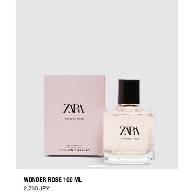 ZARA(ザラ)のZARA ワンダーローズ 香水 100ml コスメ/美容の香水(香水(女性用))の商品写真