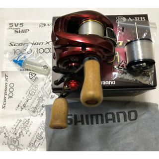 シマノ(SHIMANO)の実用面的フルチューン 美品 09’スコーピオンXT1001改 ギア比7.0(リール)