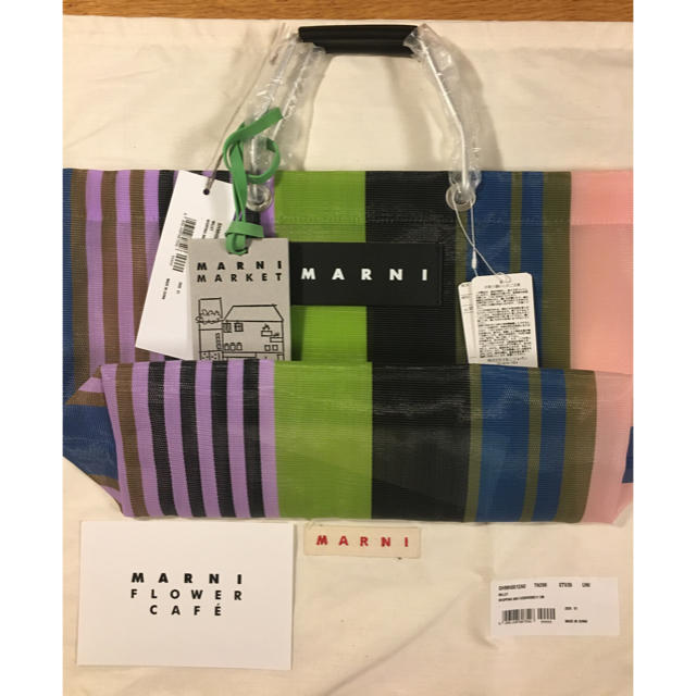 新品未使用☆MARNI ストライプバック　新作　ミニトート