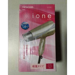 テスコム(TESCOM)の新品未使用　TESCOM マイナスイオンヘアードライヤー　TID451(N)(ドライヤー)