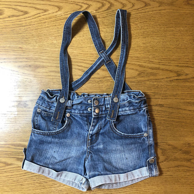 Skip Land(スキップランド)のSkip Land デニム短パン キッズ/ベビー/マタニティのキッズ服女の子用(90cm~)(パンツ/スパッツ)の商品写真