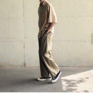 コモリ(COMOLI)のAURALEE WASHED FINX WIDE CHINO size3(チノパン)