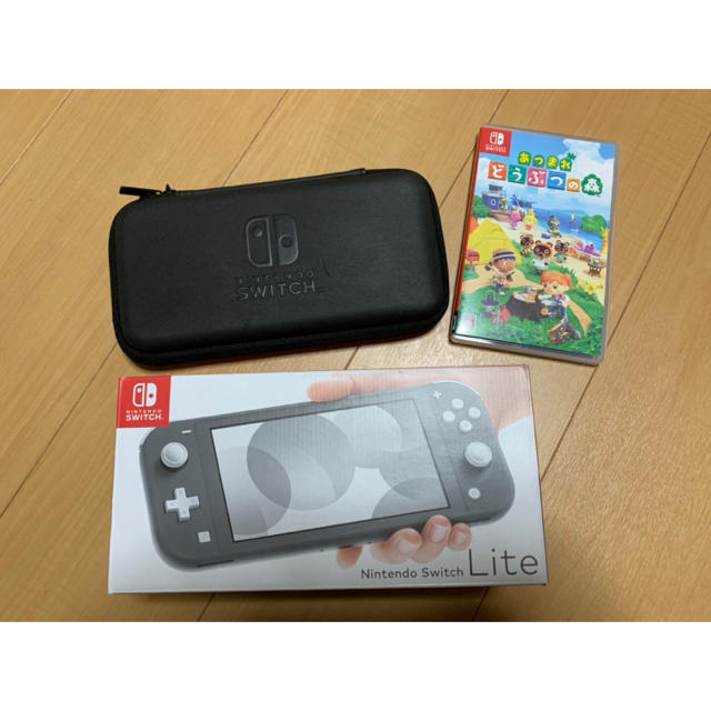 任天堂Switch Lite (グレー)あつまれどうぶつの森セット