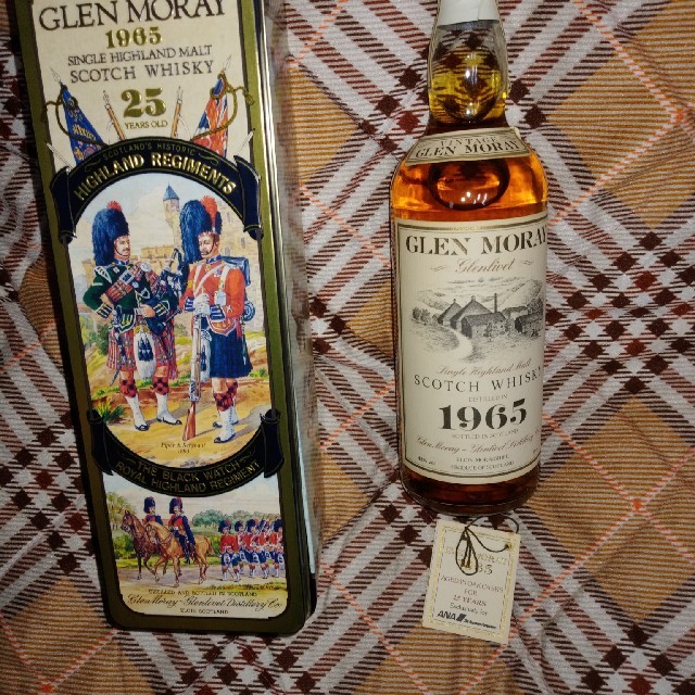 酒GLEN MORAY 1965 25y ????????スコッチウイスキー缶ケース入り