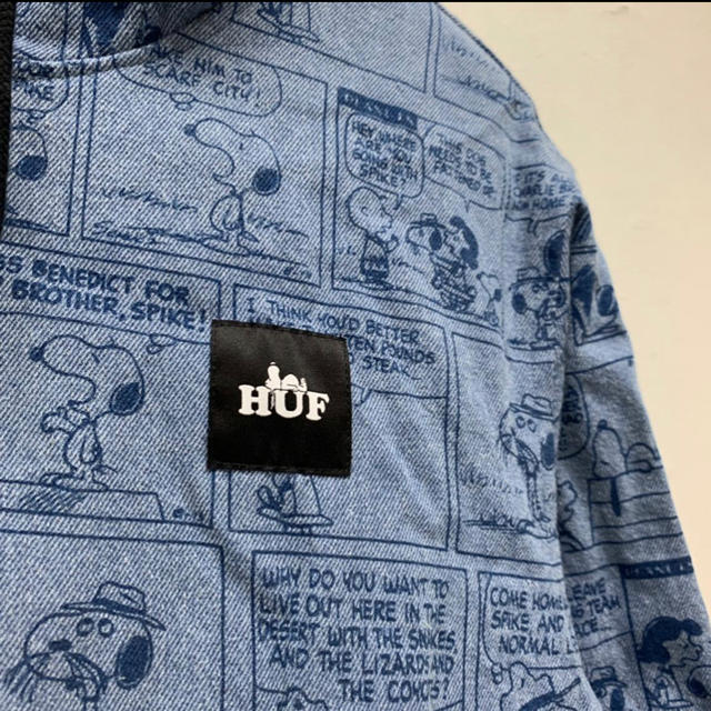 デニムアノラック ハフ HUF スヌーピー ピーナッツ コラボ Lサイズ 1