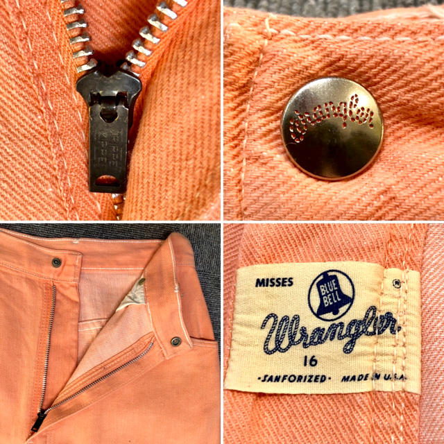 デニム/ジーンズVintage 60s Wrangler カラージーンズ Made in USA