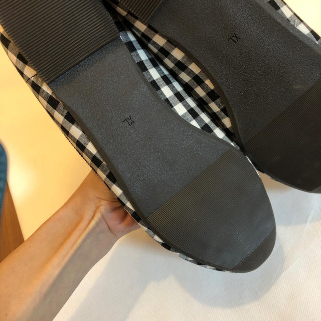 未使用品 J\u0026M DAVIDSON サテン レースアップ フラット シューズ