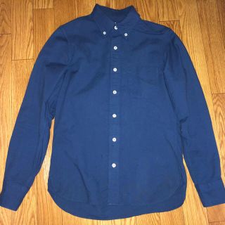 ムジルシリョウヒン(MUJI (無印良品))の無印良品　オックスフォード　ボタンダウン　シャツ　紺　ネイビー　XS(シャツ)