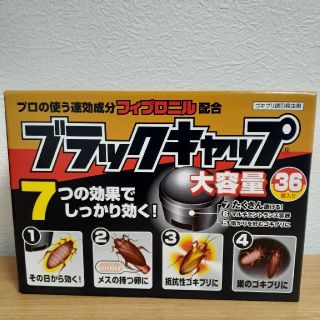 ゴキブリ駆除剤　大容量　ブラックキャップ　36個入り(日用品/生活雑貨)