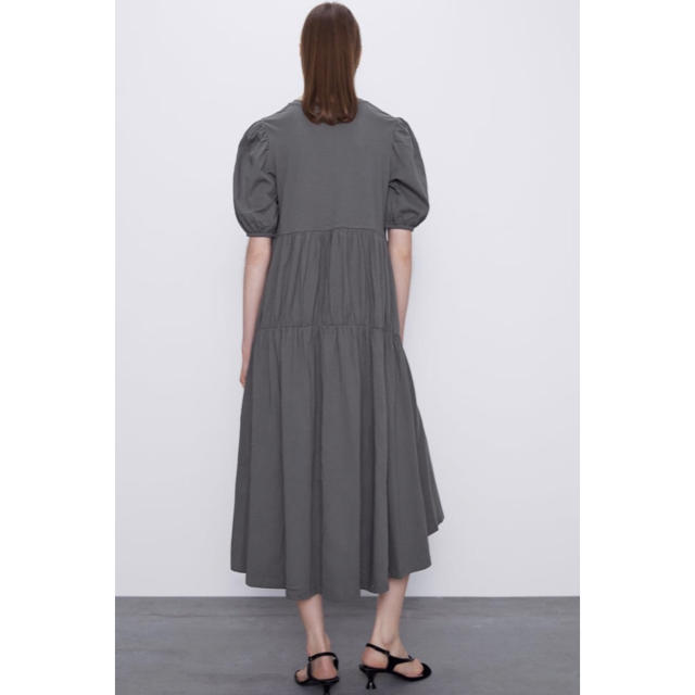 新品☆ZARA ザラ パフスリーブワンピース