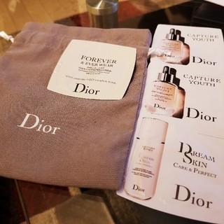ディオール(Dior)のDior　ディオール　サンプル　カプチュール　フォーエバー　美容液　乳液　ベース(サンプル/トライアルキット)