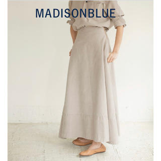 マディソンブルー(MADISONBLUE)の【MADISON BLUEマディソンブルー 】マキシフレアバックサテンスカート(ロングスカート)