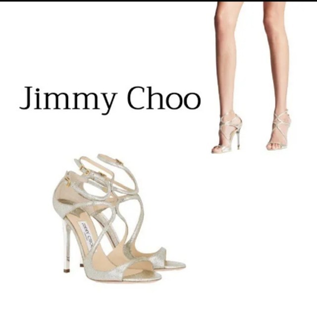 JIMMY CHOO(ジミーチュウ)のJIMMY CHOO　ゴールド　サンダル レディースの靴/シューズ(サンダル)の商品写真