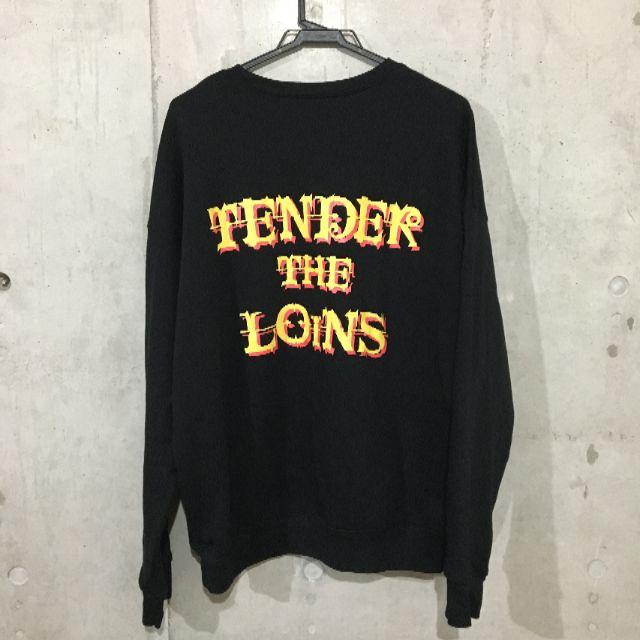 ★TENDERLOIN★ SPONGE FLEECE トレーナー 黒［L］