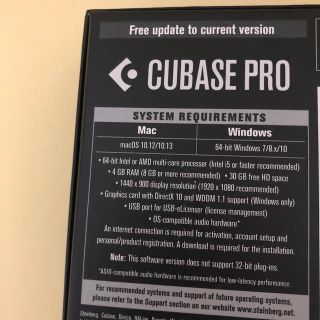 cubase pro 10(DAWソフトウェア)