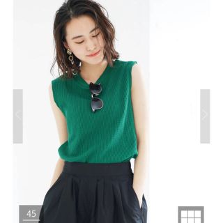 テチチ(Techichi)のkoe  / koe Women's 新品ノースリーブワッフルプルオーバー(カットソー(半袖/袖なし))