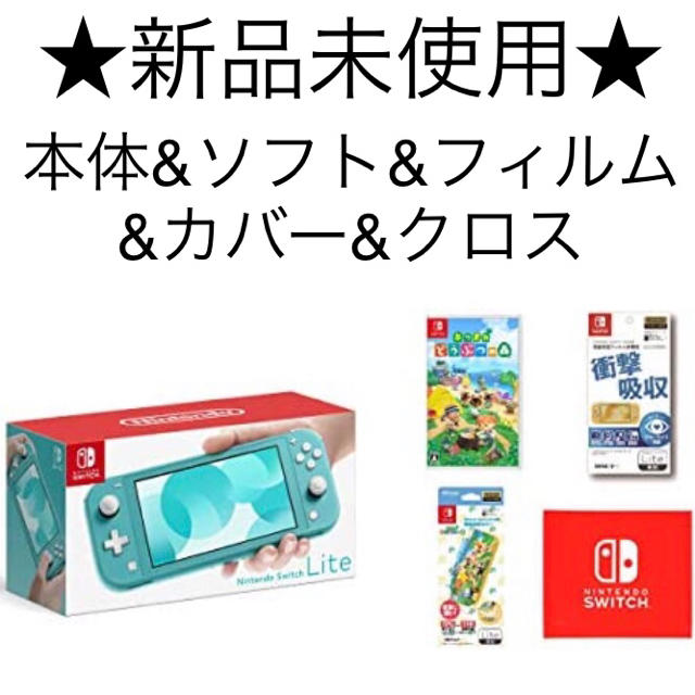 【定価以下】NintendoSwitchLite本体+保護ケース+microSD