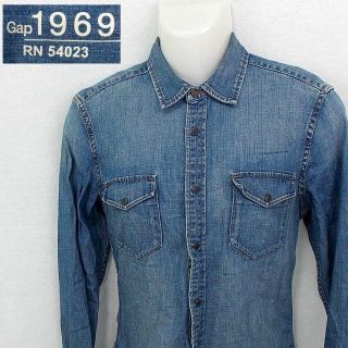 ギャップ(GAP)の【GAP 1969】 美品 ギャップ 長袖デニムシャツ サイズS(シャツ)