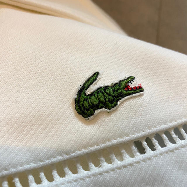 【希少】LACOSTE 文字ワニ シャツワンピース 刺繍ロゴ 値下げ交渉OK