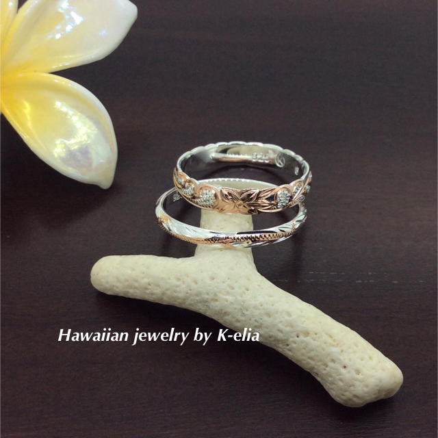 ハワジュ☆重ね付け♪ピンクリングセット レディースのアクセサリー(リング(指輪))の商品写真