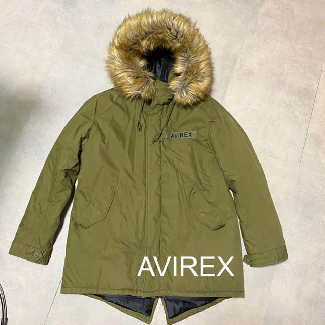 AVIREX(アヴィレックス)のAVIREX アビレックス　モッズコート　カーキ　S レディースのジャケット/アウター(モッズコート)の商品写真